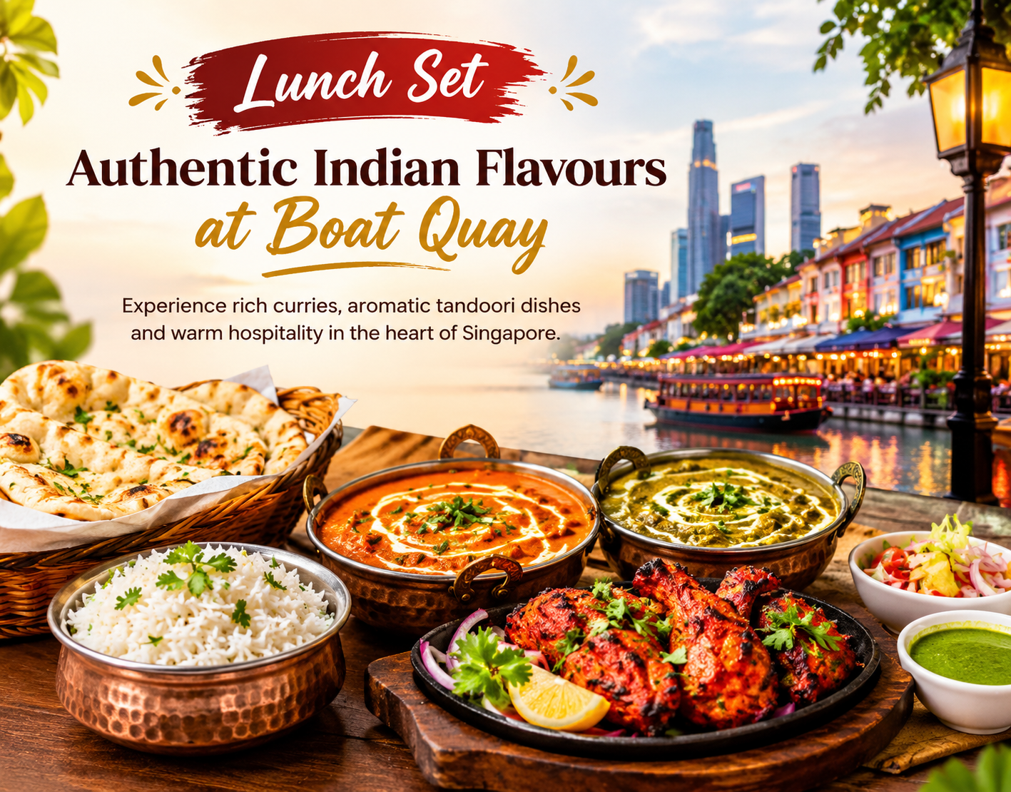 Lunch Set - Authentic Indian Flavours at Boat Quay